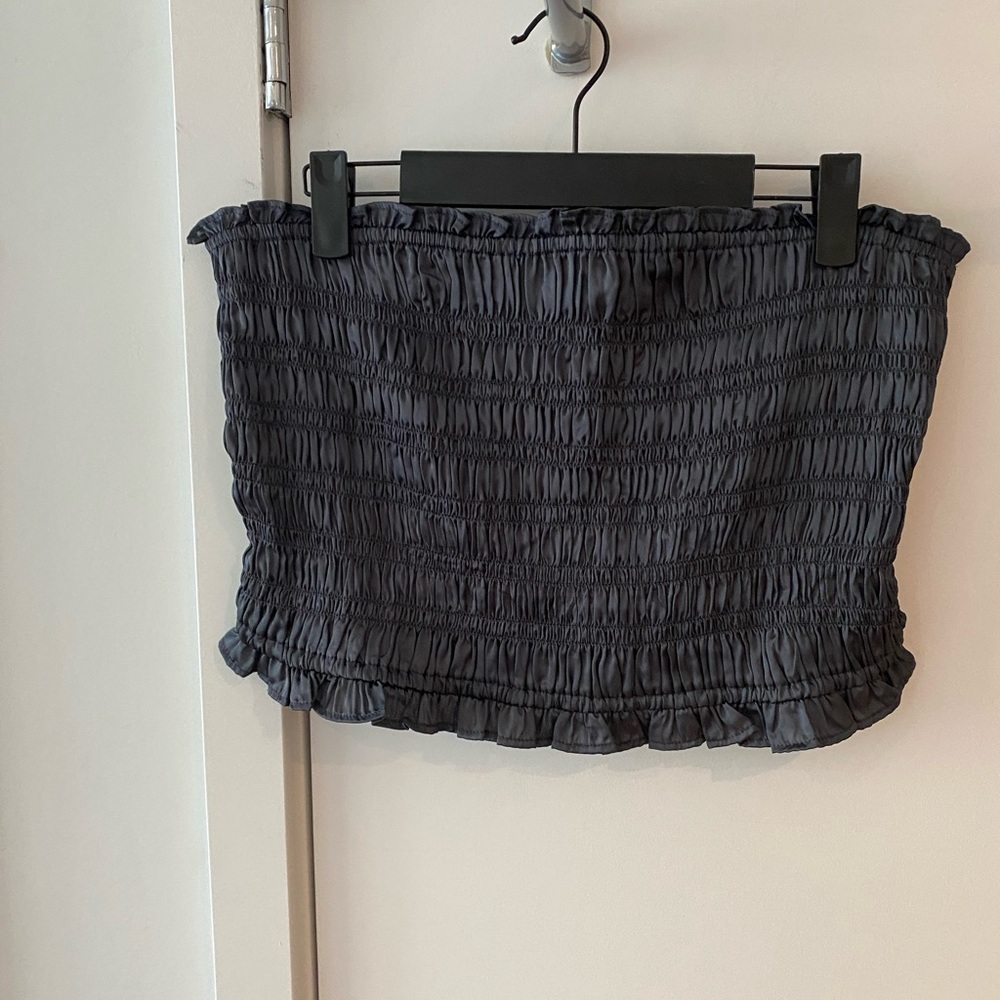 Charcoal bandeau top